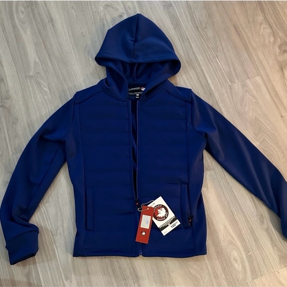 CANADA WEATHER GEAR Quilted Zip-Up Hoodie – Sz S NWT - Picture 1 of 3